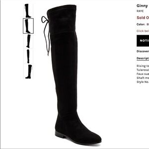 RAYE x Tularosa- Black Suede Over The Knee Ginny Boots - 9
